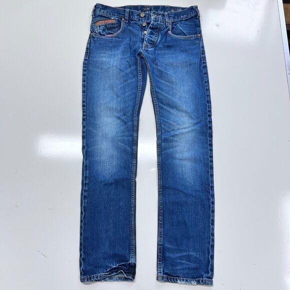 Armani Jeans Other - Armani Jeans J23 Slim Men’s 30x34 Blue Button Fly Straight Denim Pants